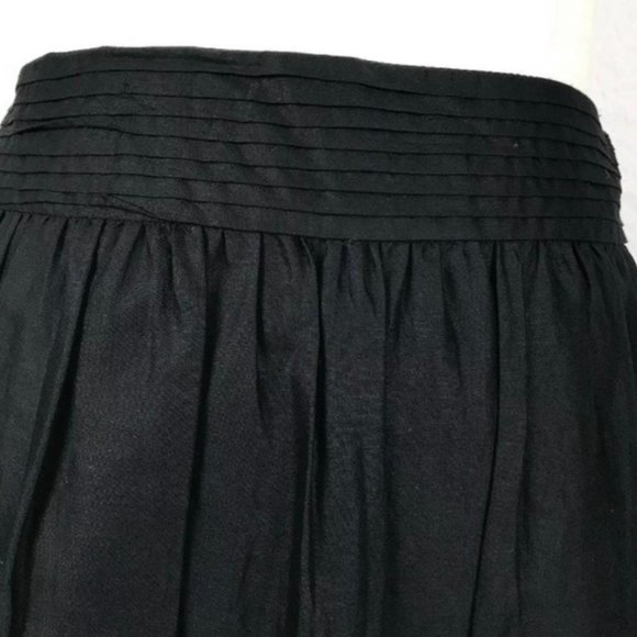 NEW Ann Taylor Loft sequin trimmed black skirt - Picture 2 of 4